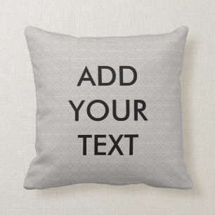 Personalisiertes graues geometrisches Pillow Kissen