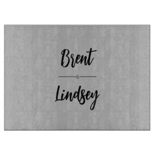 PERSONALISIERTES GRAUES SCHNEIDBRETT SCHNEIDEBRETT