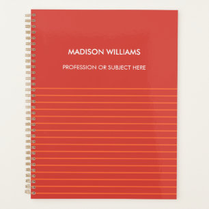 Personalisiertes Green Spiral Notebook Planer