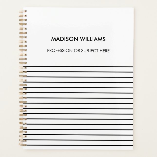 Personalisiertes Green Spiral Notebook Planer (Vorderseite)