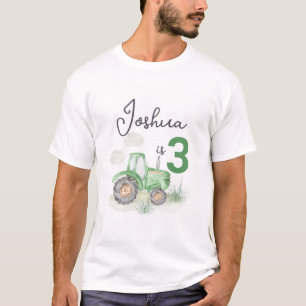 Personalisiertes Green Tractor Thema Männer T - Sh T-Shirt