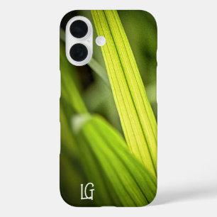 Personalisiertes Green Tropical Grass Apple Phone iPhone 16 Hülle