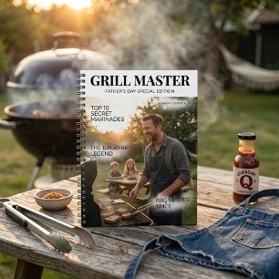 Personalisiertes Grillmeister-Vatertags- Notizblock