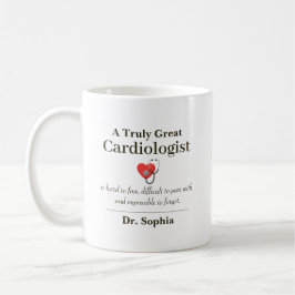 Personalisiertes großartiges Kardiologe Würdigungs Kaffeetasse