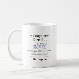 Personalisiertes großartiges Zahnarzt-Dankeschön-G Kaffeetasse