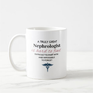 Personalisiertes großartiges Zitat eines Nephrolog Kaffeetasse