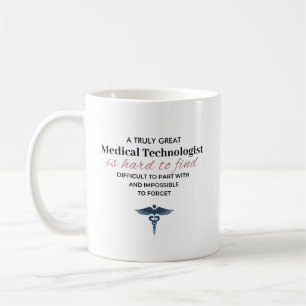 Personalisiertes großartiges Zitat für Medizintech Kaffeetasse