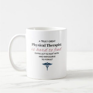 Personalisiertes großartiges Zitat für Physiothera Kaffeetasse