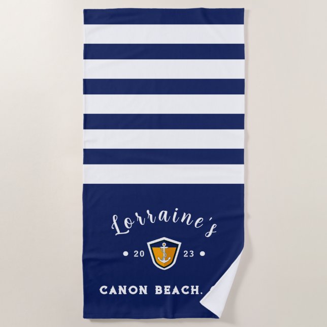 Personalisiertes großes Badetuch (Vorderseite)