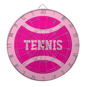 Personalisiertes großes rosa Tennisball-Dartboard- Dartscheibe