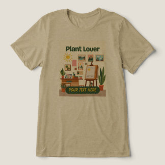 Personalisiertes Grün & Kreatives Arbeitsplatzdesi Tri-Blend Shirt
