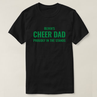 Personalisiertes Grünes Cheer Dad für Männer Benut T-Shirt