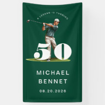 Personalisiertes grünes Golf 50. Geburtstag