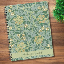Personalisiertes grünes Jasmin-Blumenmuster