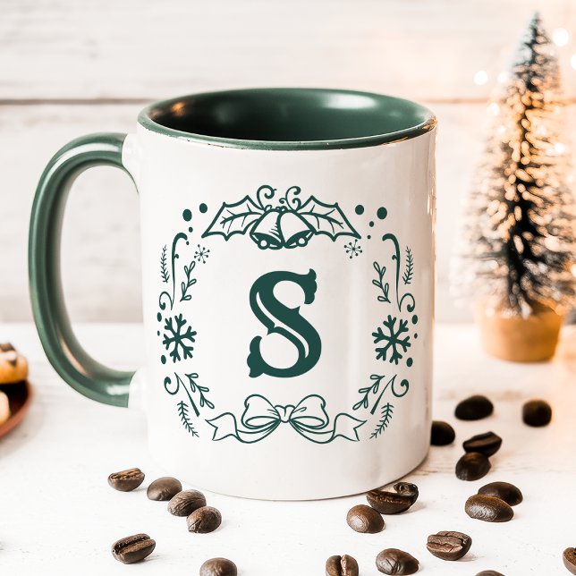 Personalisiertes Grünes Weihnachtslied Tasse (Von Creator hochgeladen)