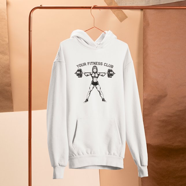 Personalisiertes Gym-Logo mit Weightliftkunst Hoodie (Von Creator hochgeladen)