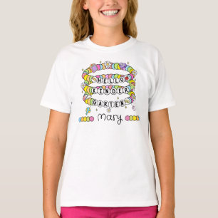 Personalisiertes Hallo-Kindergarten-T-Shirt T-Shirt