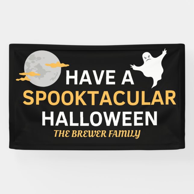 Personalisiertes Halloween-Banner Banner (Horizontal)