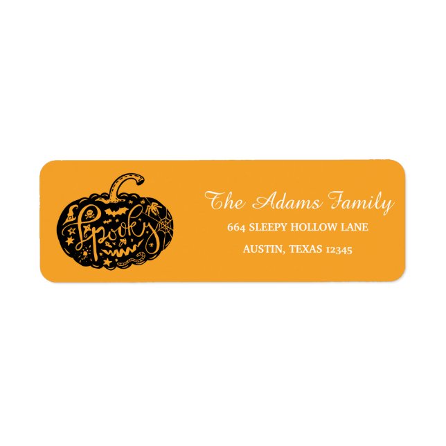 Personalisiertes Halloween Chalkboard Little Pumpk (Vorne)