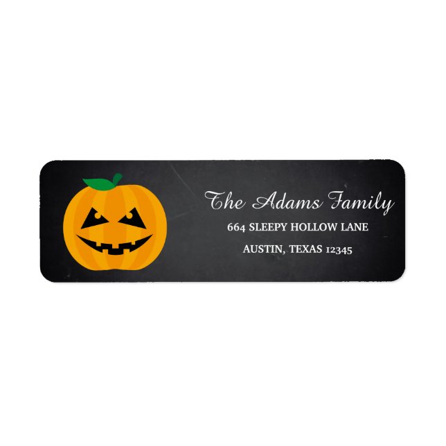 Personalisiertes Halloween Chalkboard Little Pumpk (Vorne)