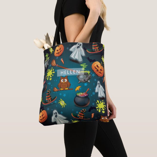 Personalisiertes Halloween-Muster (Von Nahem)