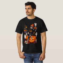 Personalisiertes Halloween-Skelett-T-Shirt zum Ble