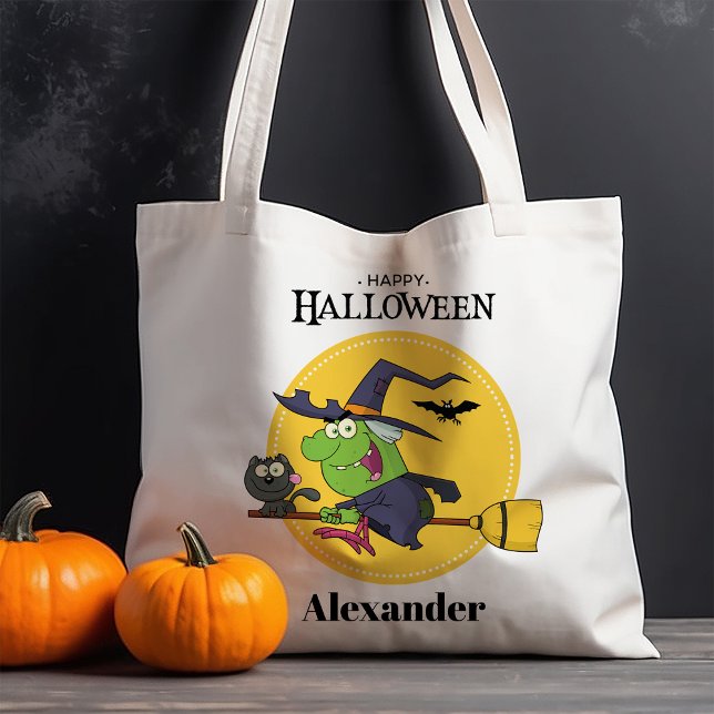 Personalisiertes Halloween von der Hexenbraumstick Tragetasche (Von Creator hochgeladen)