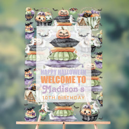 Personalisiertes Halloween Willkommenszeichen Acrylschild