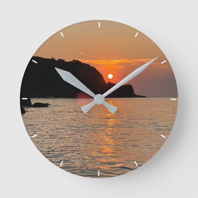 Personalisiertes Handgelenk für das benutzerdefini Runde Wanduhr (Vorderseite)