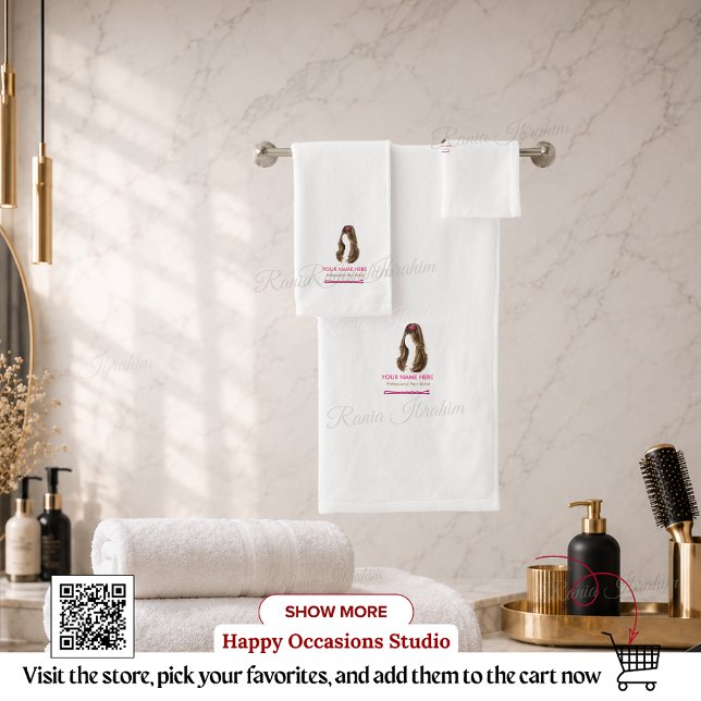 Personalisiertes Handtuch-Set für Friseure Badhandtuch Set (Von Creator hochgeladen)