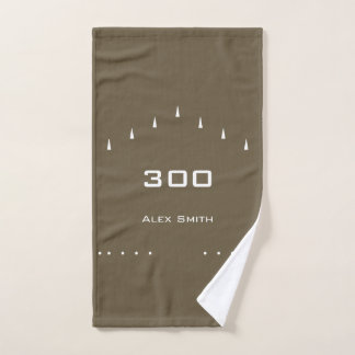 Personalisiertes Handtuchhandtuch braun, mit benut Handtuch