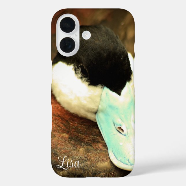 Personalisiertes Handy-Case für Blue-Billed Duck Case-Mate iPhone Hülle (Rückseite)
