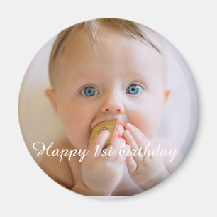 personalisiertes Happy Birthday Foto-Andenken Magnet