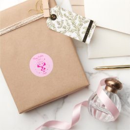 Personalisiertes Happy Birthday Runder Aufkleber