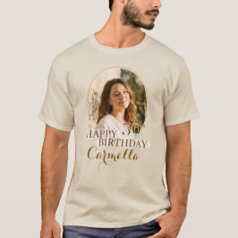 Personalisiertes Happy Birthday T-Shirt mit indivi