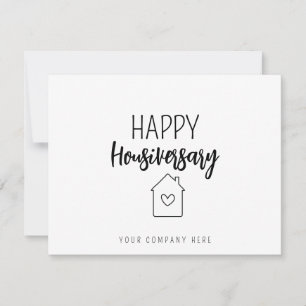 Personalisiertes Happy Housiversary Immobilien Karte