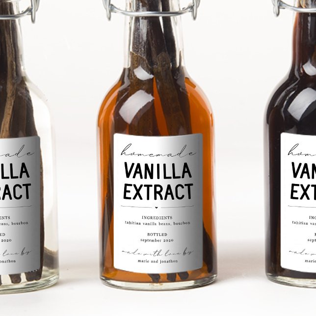 Personalisiertes, hausgemachte Vanilla Extrahieren Weinetikett (Von Creator hochgeladen)