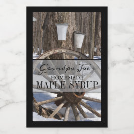 Personalisiertes hausgemachtes Sirup-Label Lebensmitteletikett