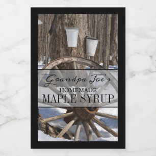 Personalisiertes hausgemachtes Sirup-Label Lebensmitteletikett