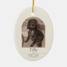 Personalisiertes Haustier-Erinnerungsornament | Hu