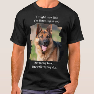 Personalisiertes Haustier Foto Funny Dog Vater T-Shirt