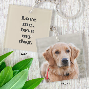 Personalisiertes Haustier Foto Hund Lover Spaß Bei Schlüsselanhänger