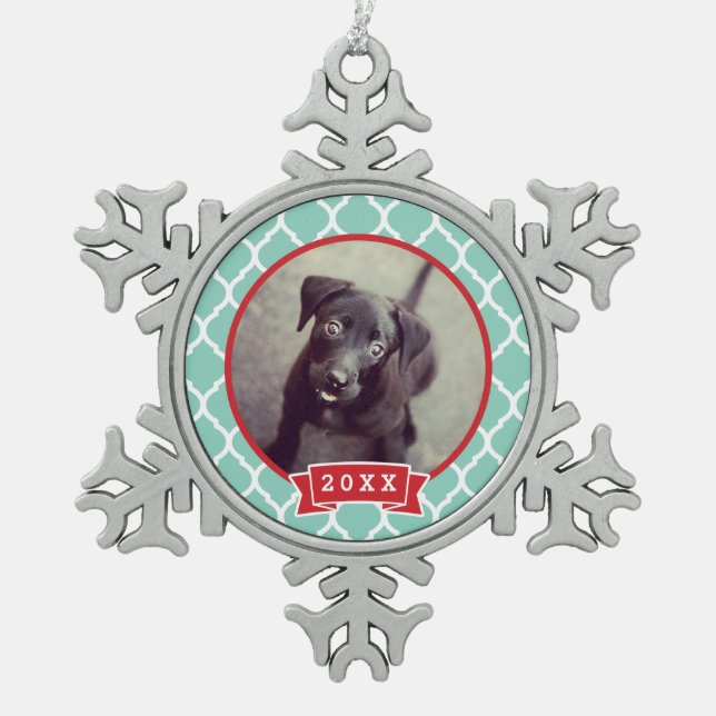 Personalisiertes Haustier Foto Keepake Ornament (Vorderseite)