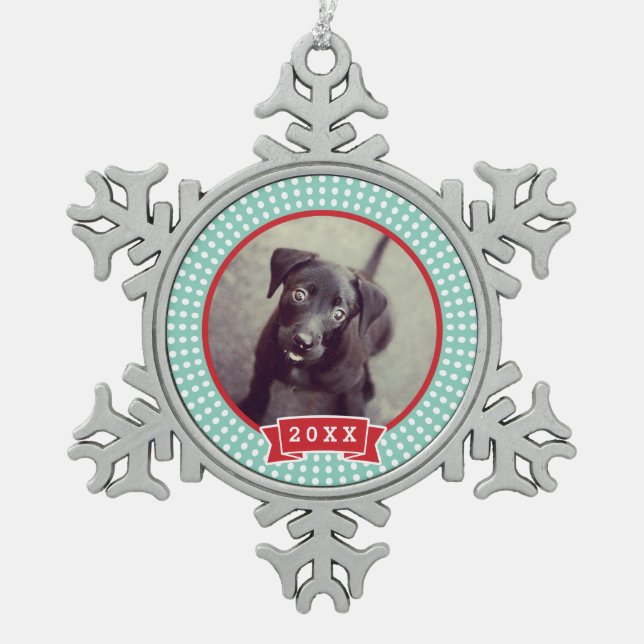 Personalisiertes Haustier Foto Keepake Ornament (Vorderseite)