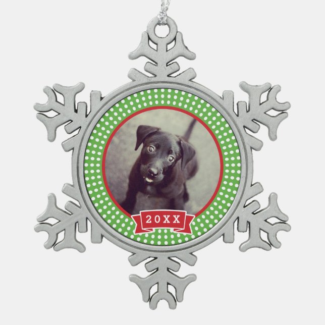 Personalisiertes Haustier Foto Keepake Ornament (Vorderseite)