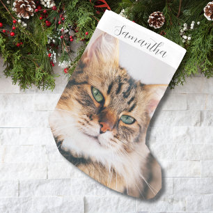 Personalisiertes Haustier Foto Kleiner Strumpf Weihnachtsstrumpf