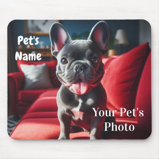 Personalisiertes Haustier-Foto-Mauspad  Mousepad (Vorne)