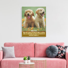 Personalisiertes Haustier Foto Wand an Wand Kunst