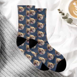 Personalisiertes Haustier Foto Weihnachten Geschen Socken