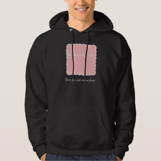 Personalisiertes Haustierfoto mit rosa geschwungen Hoodie